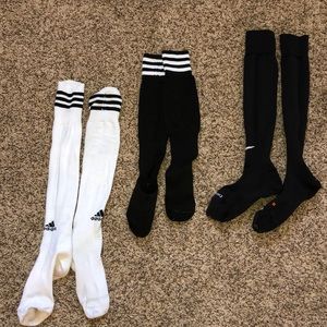 3 sets of soccer socks